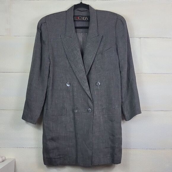 ESCADA linen gray jacket. Size 34 Germany = 4 US - Picture 1 of 10